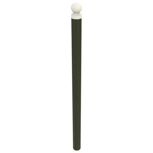 POTELET BOOPI PMR TÊTE BOULE MÉTAL HT 1.20M Ø76MM OLIVE 6003 - BUTON DESIGN