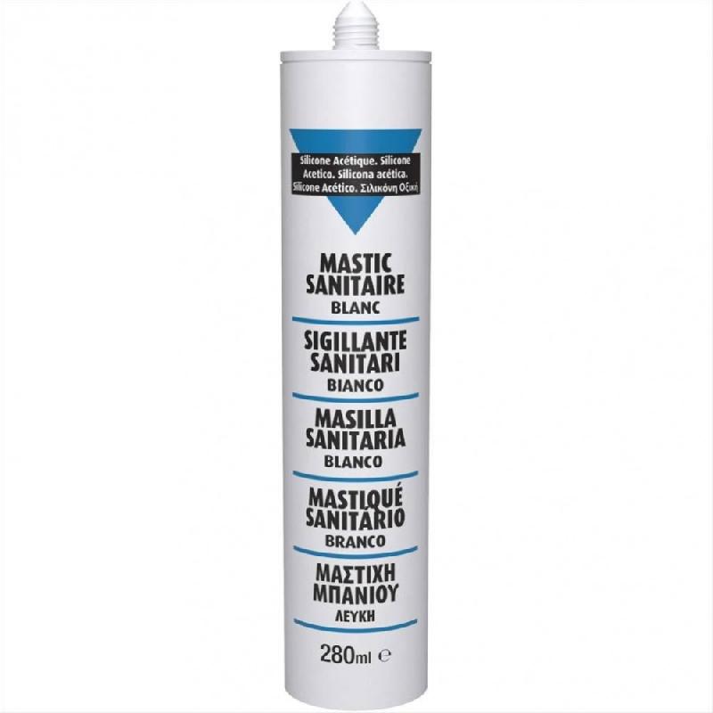 Silicone d'étanchéité - cuisine et bain - 280ml - blanc - silicone acétique - mat_0