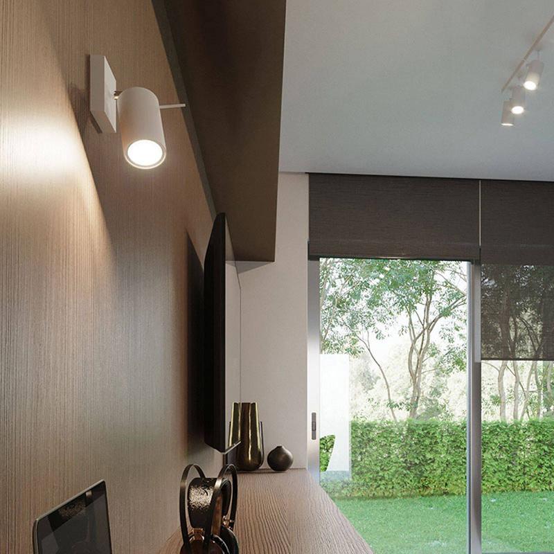 SOLLUX LIGHTING SPOT MURAL ROUND, BLANC, À UNE LAMPE