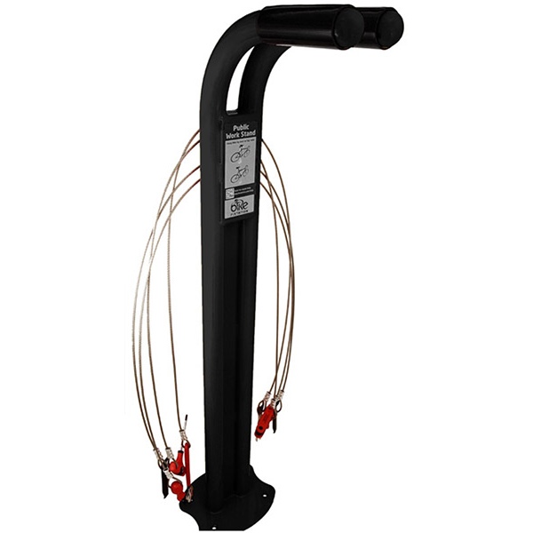 Station de réparation vélo standard, conçue pour une utilisation intérieure ou extérieure_0