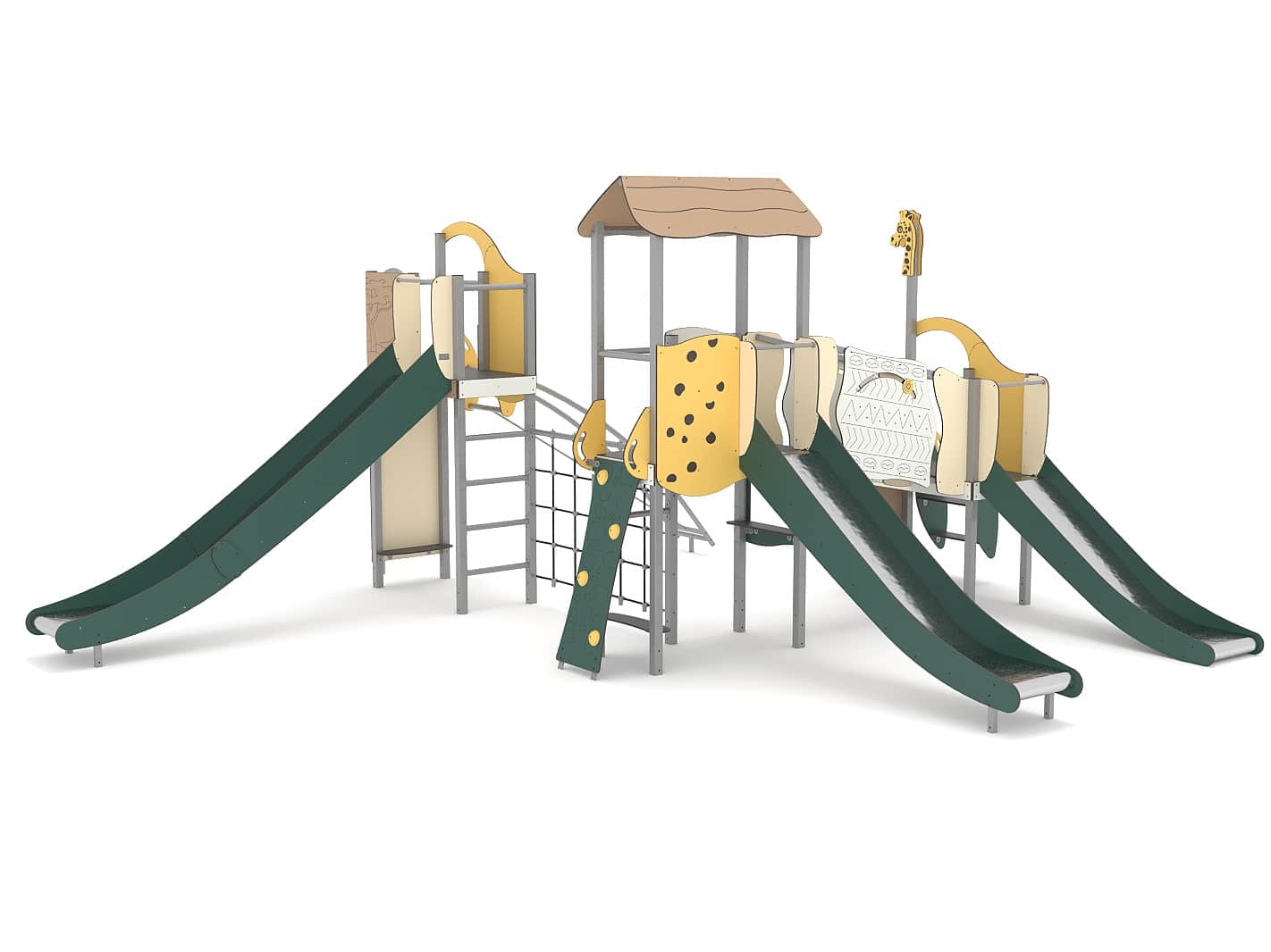 Structure multi-activités métallique Safari - LD1SAF30040 - Ludoparc - Pour enfants dès 2 ans - Capacité 30 personnes_0