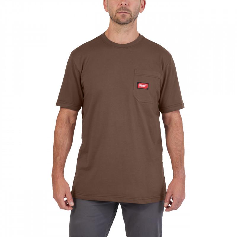 T-shirt travail manches-courtes marron MILWAUKEE | 4932493028_0