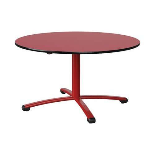TABLE MALIBU Ø 120 T4 PC STRA ROUGE U321/NOIR ROUGE 3020