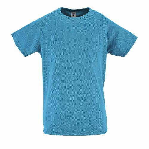 TEE-SHIRT PERSONNALISABLE DE SPORT ENFANT EN POLYESTER AQUA