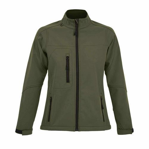 VESTE FEMME ZIPPÉE SOFTSHELL EN POLYESTER ARMY