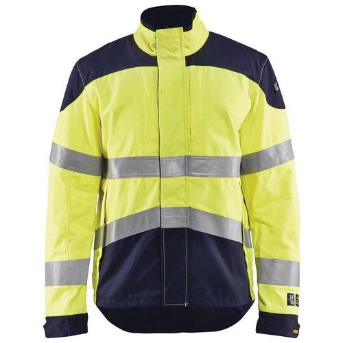 VESTE HAUTE VISIBILITÉ JAUNE FLUORESCENT/MARINE TAILLE 4XL - BLAKLADER