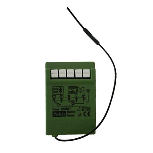 YOKIS POWER TÉLÉRUPTEUR 10A 500VA MICRO-MODULE ENCASTRÉ RADIO - MTR2000ERP - YOKIS