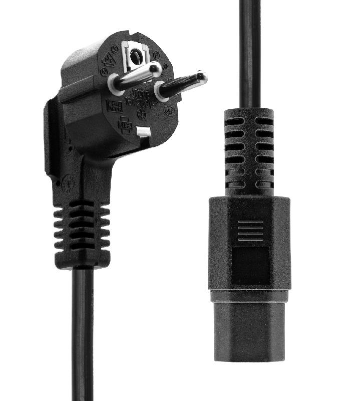 ProXtend PC-FAC15-005 - Cordon d'alimentation électrique noir 5 m - Prise type F et coupleur C15 - 16 A_0