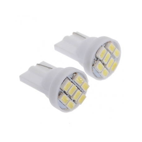 Ampoule veilleuse LED T10 SMD 1W - Blanc - 8 LED - Compatible CANBUS - VENDUE PAR PAIRE_0