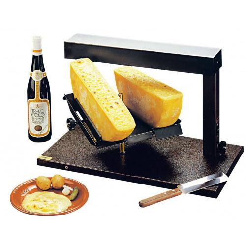 APPAREIL À RACLETTE DE TABLE POUR RESTAURANTS 2 X 1/2 FROMAGE TTM - 230 V