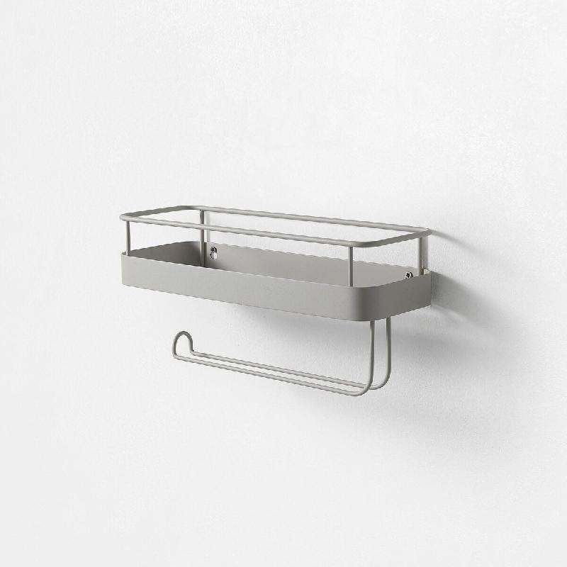 AQA Design Étagère avec porte-rouleau LYU blanc en fils de métal L.31,5 P.11,5 H.14 MP02967 - blanc métal MP02967_0