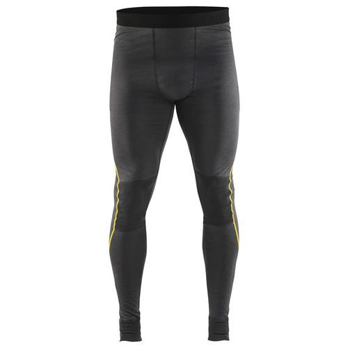 BAS DE SOUS-VÊTEMENT XLIGHT GRIS FONCÉ/JAUNE TAILLE S - BLAKLADER