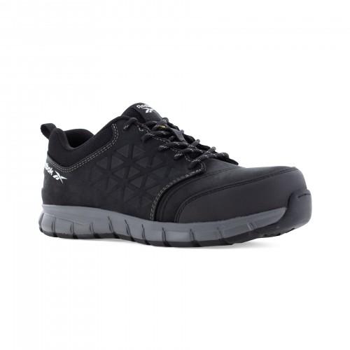 BASKETS DE SÉCURITÉ EN CUIR EXCEL LIGHT S3 SRC ESD HRO – NOIR – TAILLE 46 REEBOK