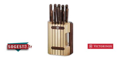 BLOC CUISINE VICTORINOX BOIS 11 ARTICLES