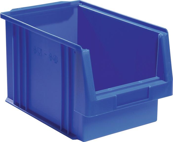 Boîte de rangement à ouverture frontale PLK - L330 x l213 x H200 mm - Polypropylène bleu - LA-KA-PE_0