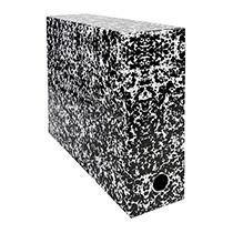 BOÎTE DE CLASSEMENT CARTON TRADITION DOS 9 CM- BLANC - LOT DE 5