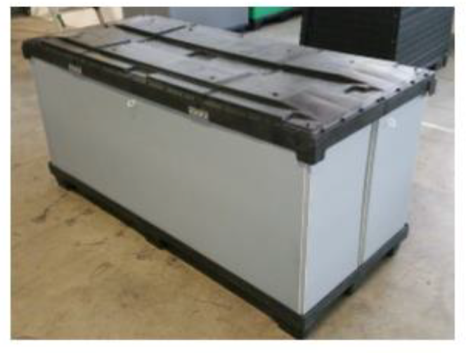 Caisse-palette plastique réutilisable, recyclable et pliable - 600x300x1600 mm jusqu'à 1200x2400x1600 mm - Planetbox_0