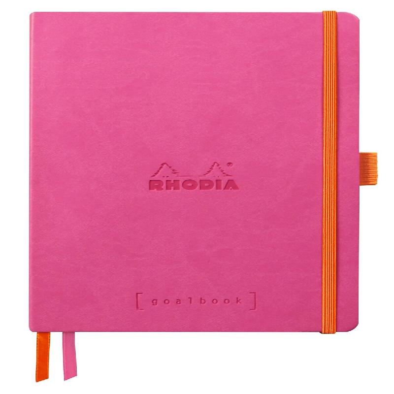 Carnet souple Goalbook Rhodiarama fuchsia A5, 240p./120 feuilles ivoire 90 g/m², dot grid - violet 117809C_0