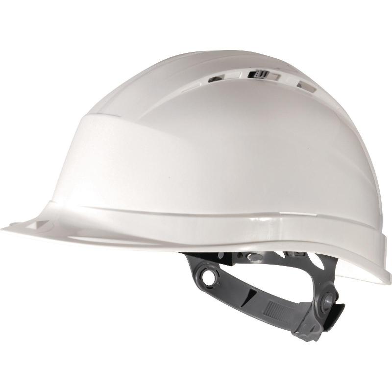 Casque de chantier Quartz1 - Serrage glissière ajustable - Ventilé et traité anti-UV_0