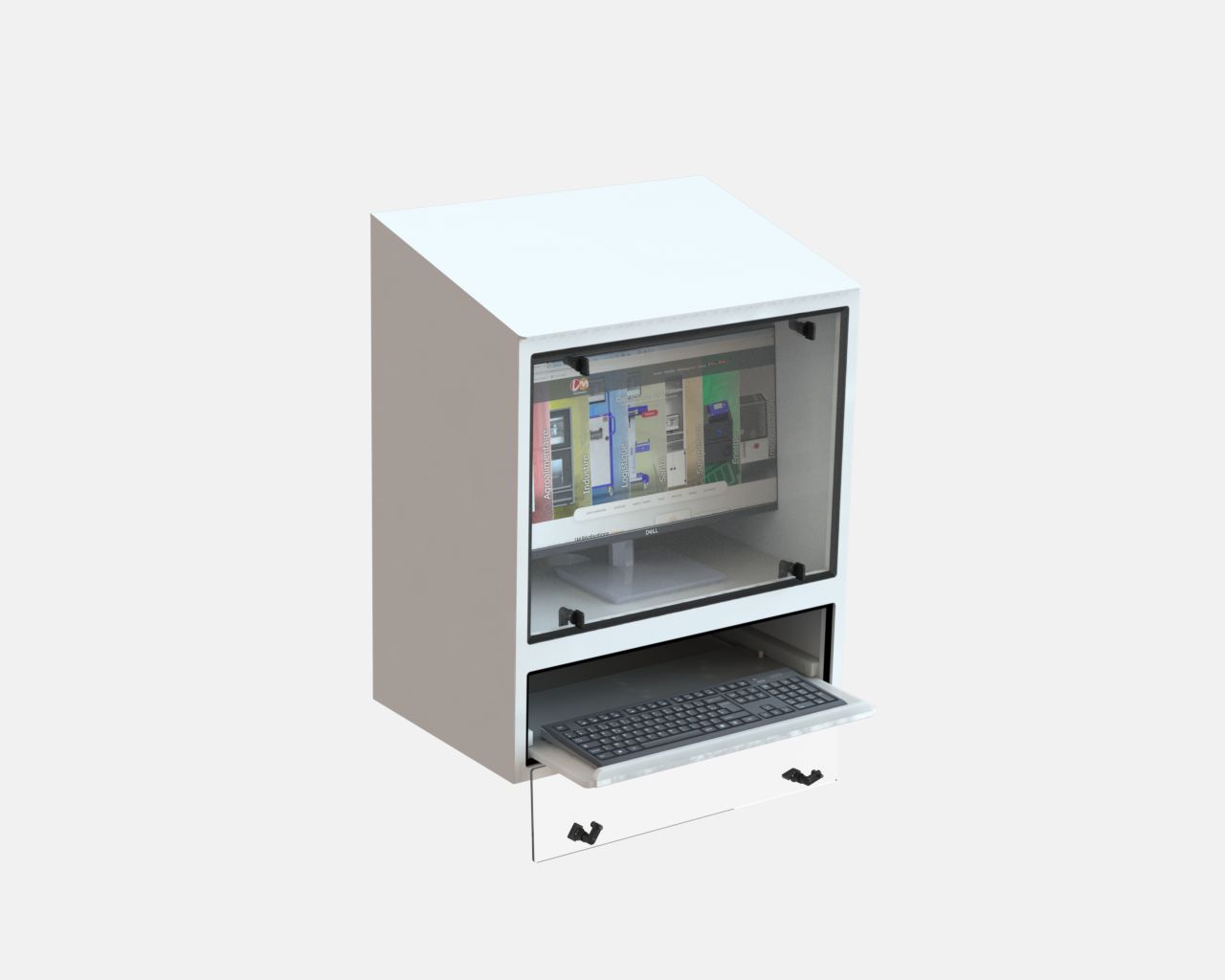 Cellule de protection agroalimentaire pour matériels informatiques - étanchéité IP 65 - compact et polyvalent_0
