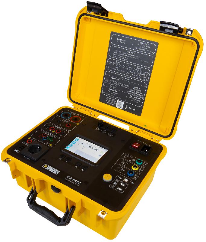 CHAUVIN ARNOUX - CA 6163 Contrôleur Multifonction - Écran tactile couleur - USB & Wi-Fi - Continuité 25A - Isolement 1kV/50GOhm - HTAC 5kV - Test DDR - Z-Loop - Z-Line - Puissances - I Fuite - Ordre de phase_0