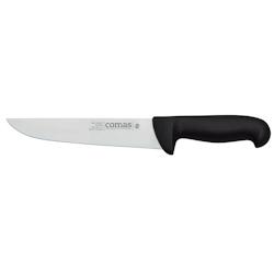 COMAS couteau boucher 200 noir modèle  carbon - noir inox 8425734100819_0