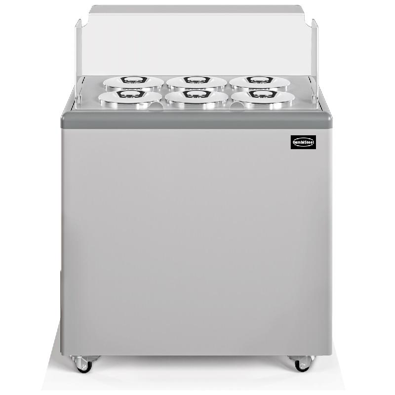 CombiSteel Vitrine à crème glacée zanzibar 6 - blanc 7472.0175_0