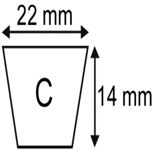COURROIE C65 1/4 22X14X1705