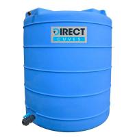 CUVE À EAU DE PLUIE VERTICALE PRÉ-ÉQUIPÉE VANNE DE 10000  L