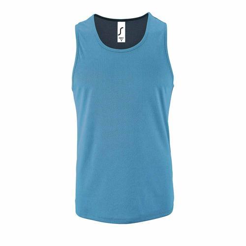 DÉBARDEUR PERSONNALISABLE DE SPORT HOMME EN POLYESTER AQUA