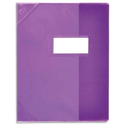 PROTEGE-CAHIER ELBA STRONG LINE - 21 X 29,7 CM - CRISTAL 15/100° + RENFORCES (30/100°) - VIOLET