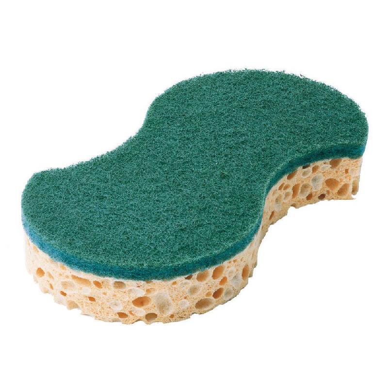 EPONGE SPONTEX GRATOUNETT VERTE - 1 FACE RECURAGE 1 FACE EPONGE - USAGE COURANT - LOT DE 10