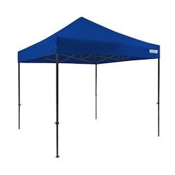 FRANCE BARNUMS - Tente pliante 3x3m - Acier 30mm/Polyester 320g - Bleu - Hauteur réglable et montage rapide_0