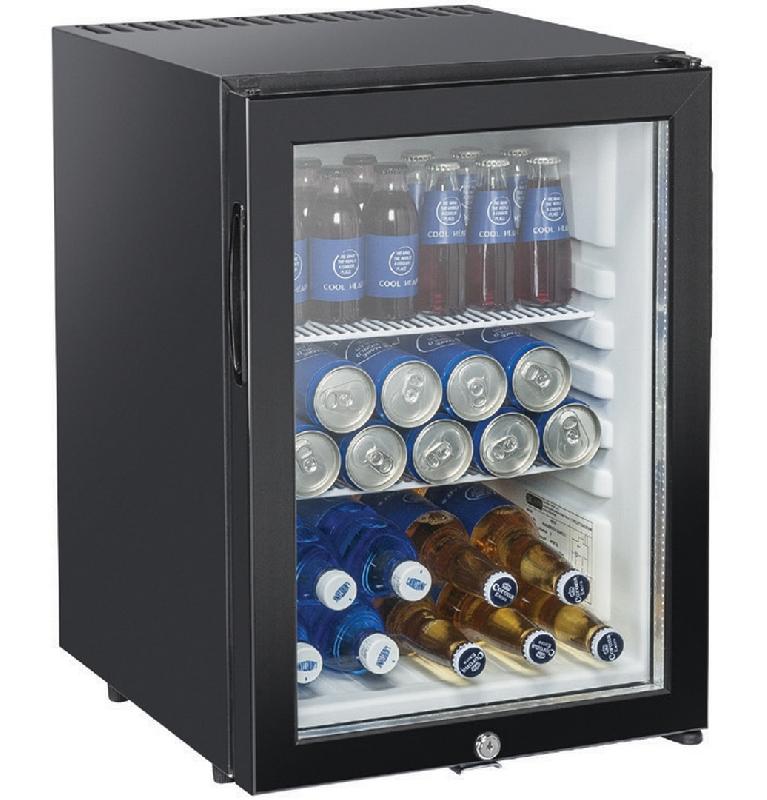 Frigo de bar avec porte vitrée 3 grilles 42 litres 402x450x670 - RCG50A_0