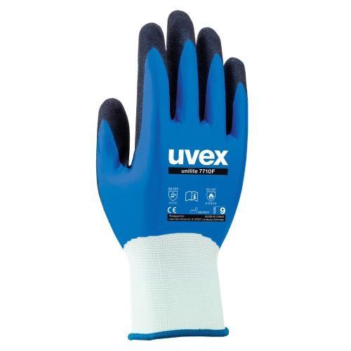 GANTS DE PROTECTION SOUPLES ET ÉTANCHES - UNILITE 7710F - 3 PAIRES - TAILLE 9 UVEX