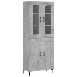 Helloshop26 - Buffet bahut commode armoire meuble de rangement organisateur cuisine salle de séjour salon haut 69,5 x 34 x 180 cm 02_0034630 - 300021_0