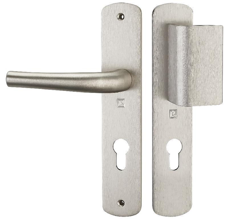 ENSEMBLE SUR PLAQUE SALOME HOME ENTRAXE 195MM PALIÈRE CLÉ I INOX - HERACLES - B-SALOME-09