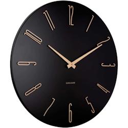 Horloge murale en métal Esmerado 60 cm noir Karlsson - noir 8714302770869_0
