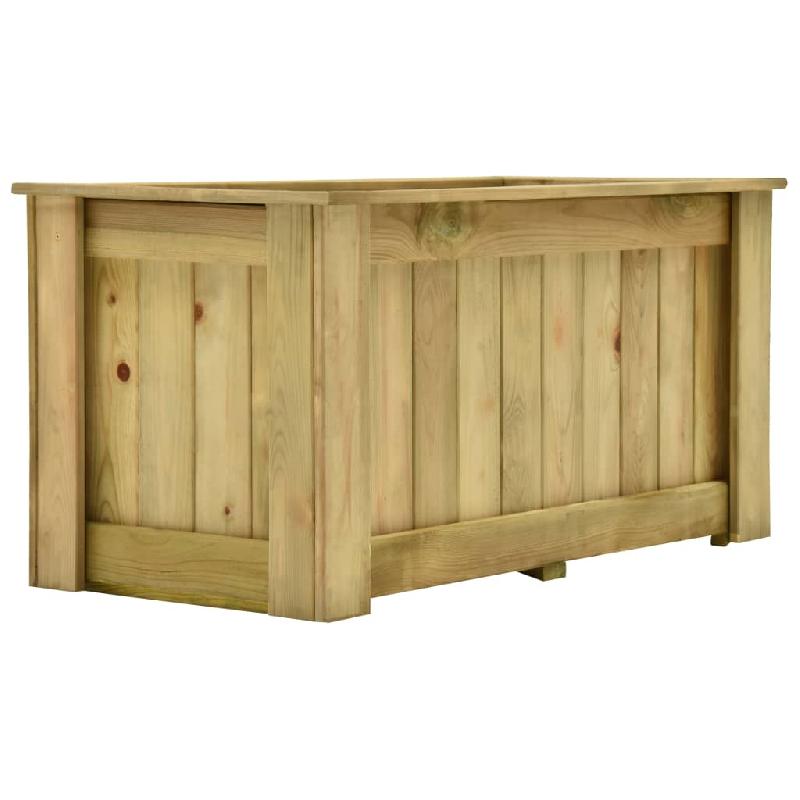 JARDINIÈRE SURÉLEVÉE 100 X 50 X 50 CM BOIS DE PIN IMPRÉGNÉ 02_0000841_0