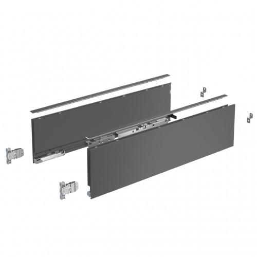 KIT TIROIR CASSEROLIER AVANTECH YOU - HAUTEUR 139 MM - L550 MM - ANTHRACITE HETTICH