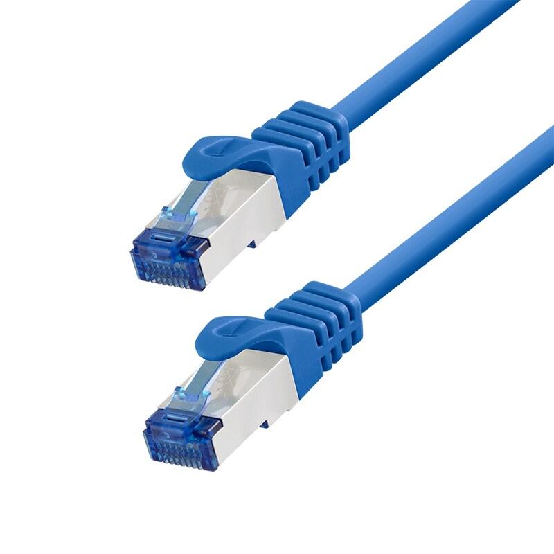 LogiLink Professional Câble patch Ultraflex, Cat.6A, S/FTP, 7,5 m, bleu - bleu 4052792056310_0