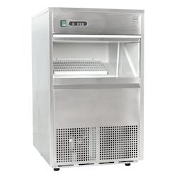 METRO Professional Machine à glaçons GIM1050B, acier inoxydable, 60.4 x 49.8 x 83.1 cm, 260 W, 50 kg / 24 h, forme : cône creux, argent - argenté_0