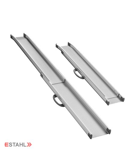Paire de rampes télescopiques en aluminium anodisé - Réglable 955 mm à 1.520 mm - Charge 350 kg - Modèle 30015-150F_0