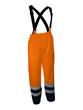 Pantalon à bretelles haute visibilité - Bicolore orange et bleu - Normes EN ISO 13688, EN ISO 20471 et EN 343_0