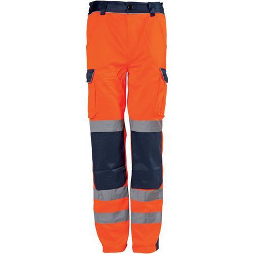 PANTALON DE TRAVAIL HAUTE VISIBILITÉ ORANGE MARINE DE TAILLE L - SINGER SAFETY