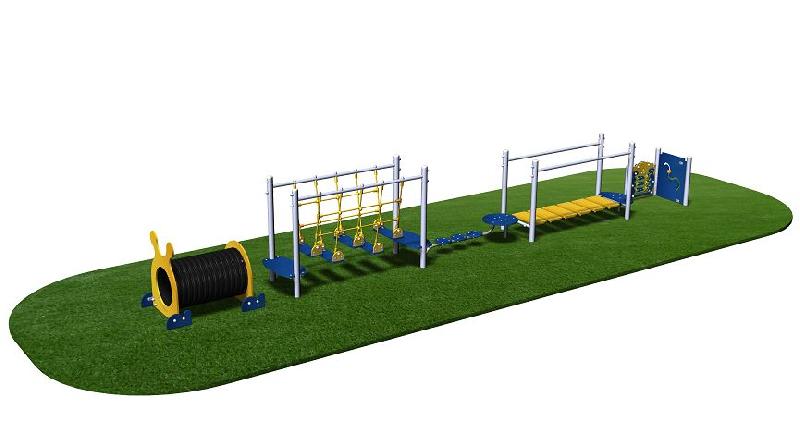 Parcours de santé sportif tunnel et ponts - mes17i pour enfants de 2 à 8 ans_0