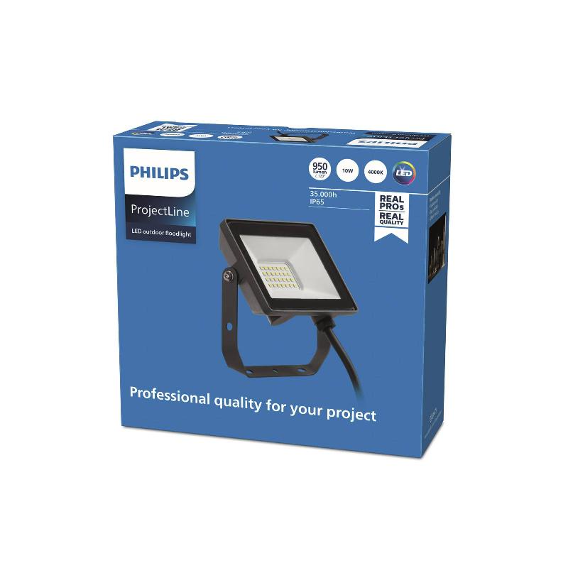 PHILIPS PROJECTLINE PROJECTEUR D\'EXTÉRIEUR LED 4.000K 10W