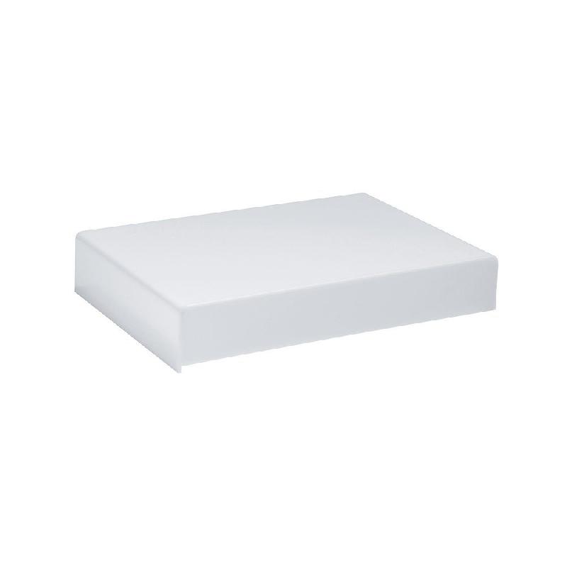 Podium acrylique blanc - L20 x P30 x H5 cm pour vitrine ou comptoir_0