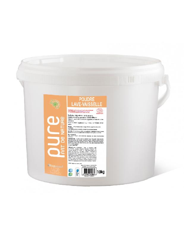 POUDRE LAVE VAISSELLE PARFUME CITRON  - ECOCERT - SEAU DE 10 KG MARQUE PURE PART DE NATURE_0