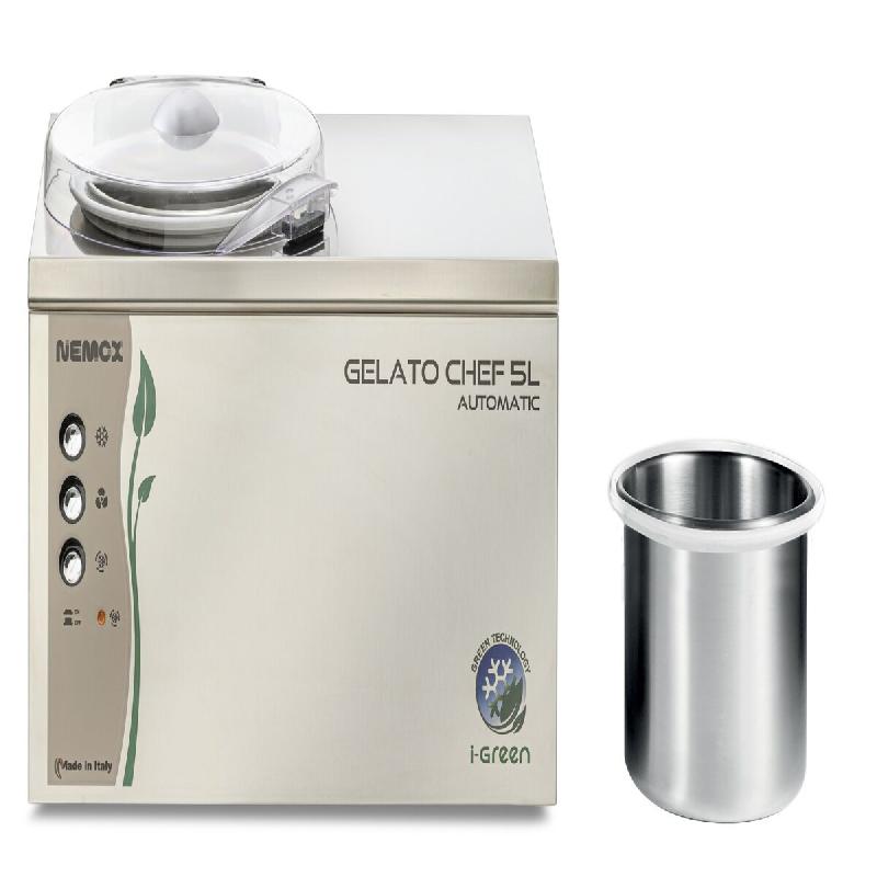 Presse-purée de comptoir avec panier amovible. Corps et lame en acier inoxydable. Refroidissement par air. Modèle Gelato Chef 5L - 1692_0